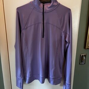 Tek Gear Lavender and Gray Quarter-Zip Pullover